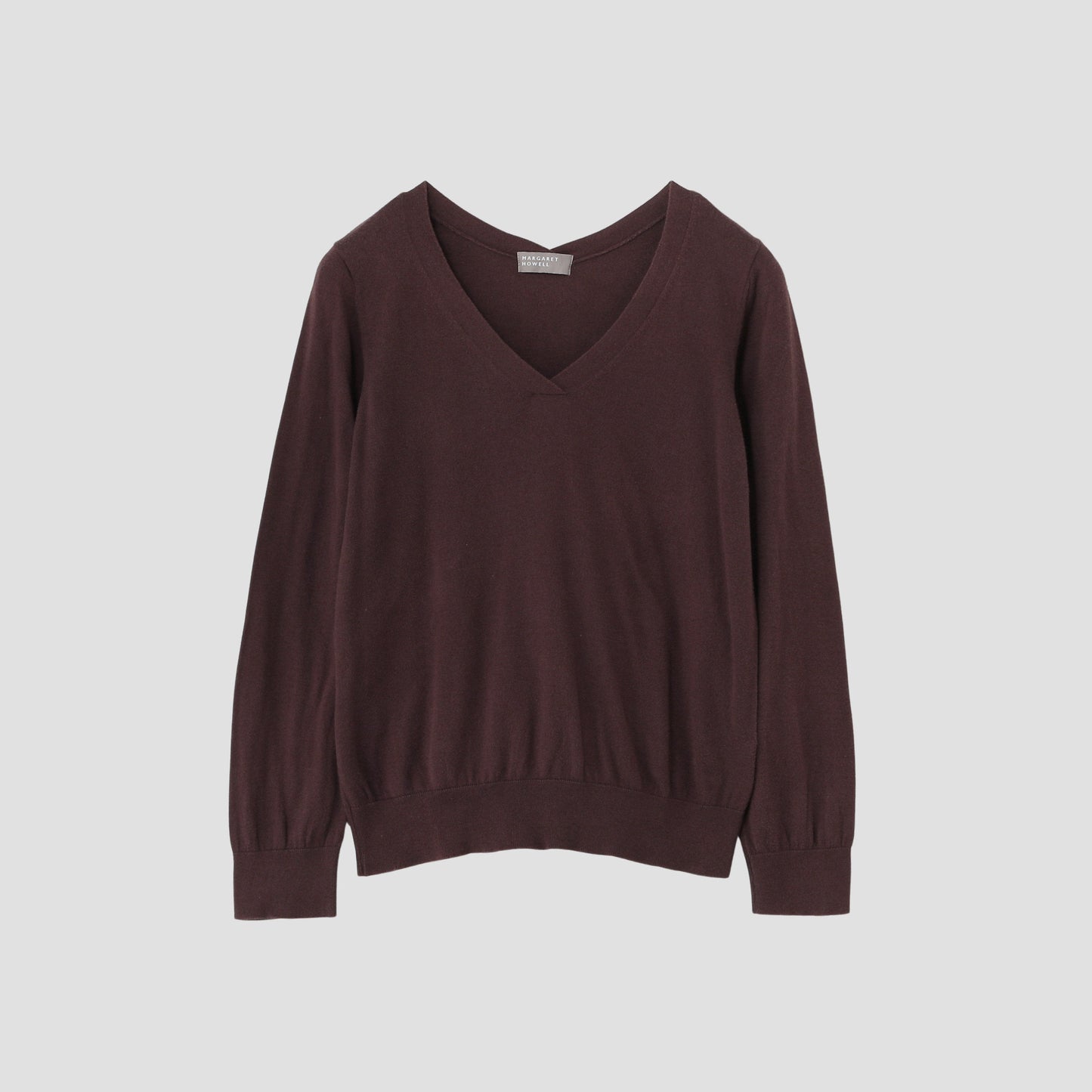 COTTON V NECK JUMPER KNIT